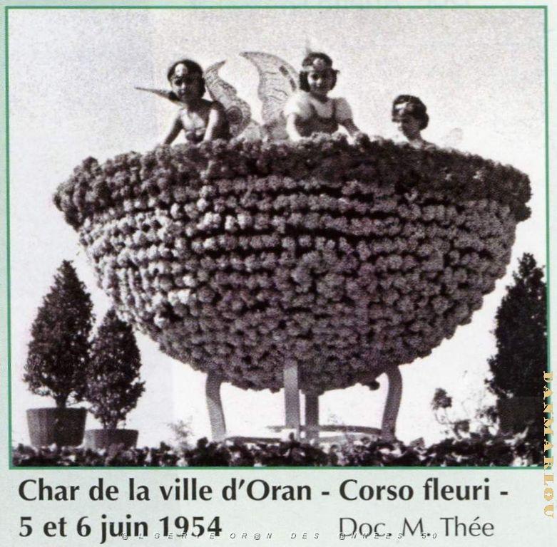 Oran - Boulevard Front de Mer - Corso Fleuri - 1954.jpg